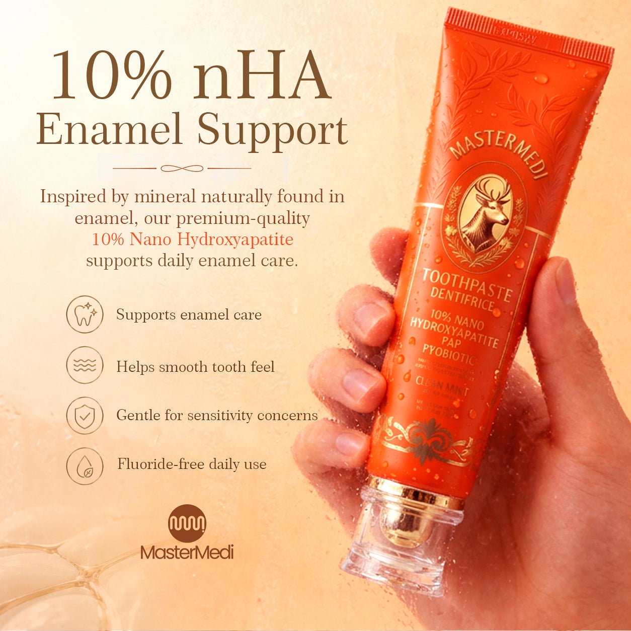 10% Nano Hydroxapatite Clean Mint Toothpaste - MasterMedi