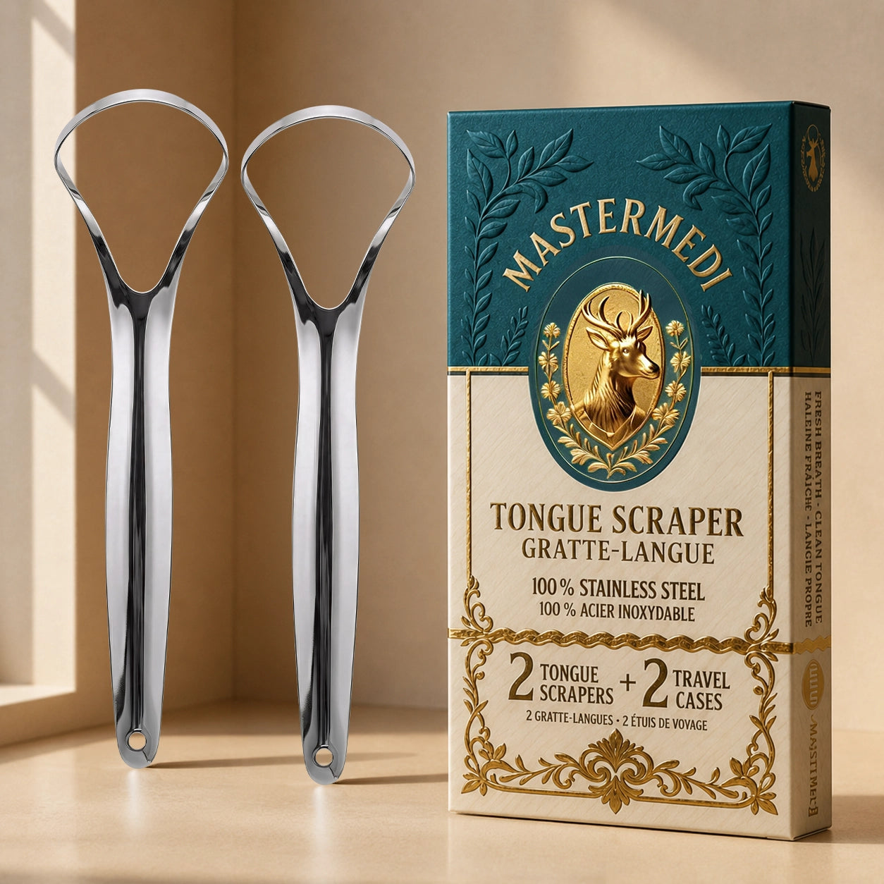 Spoon Tongue Scraper - 2 Pack