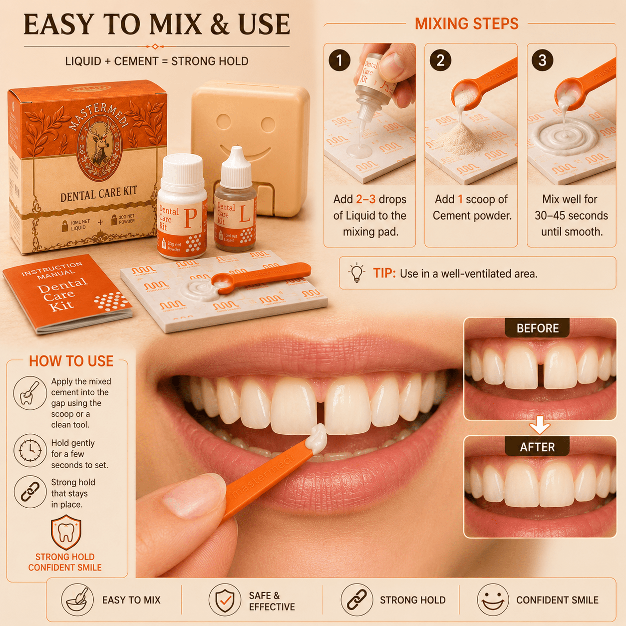 Dental Care Kit - Zinc Oxide Eugenol Cement - MasterMedi