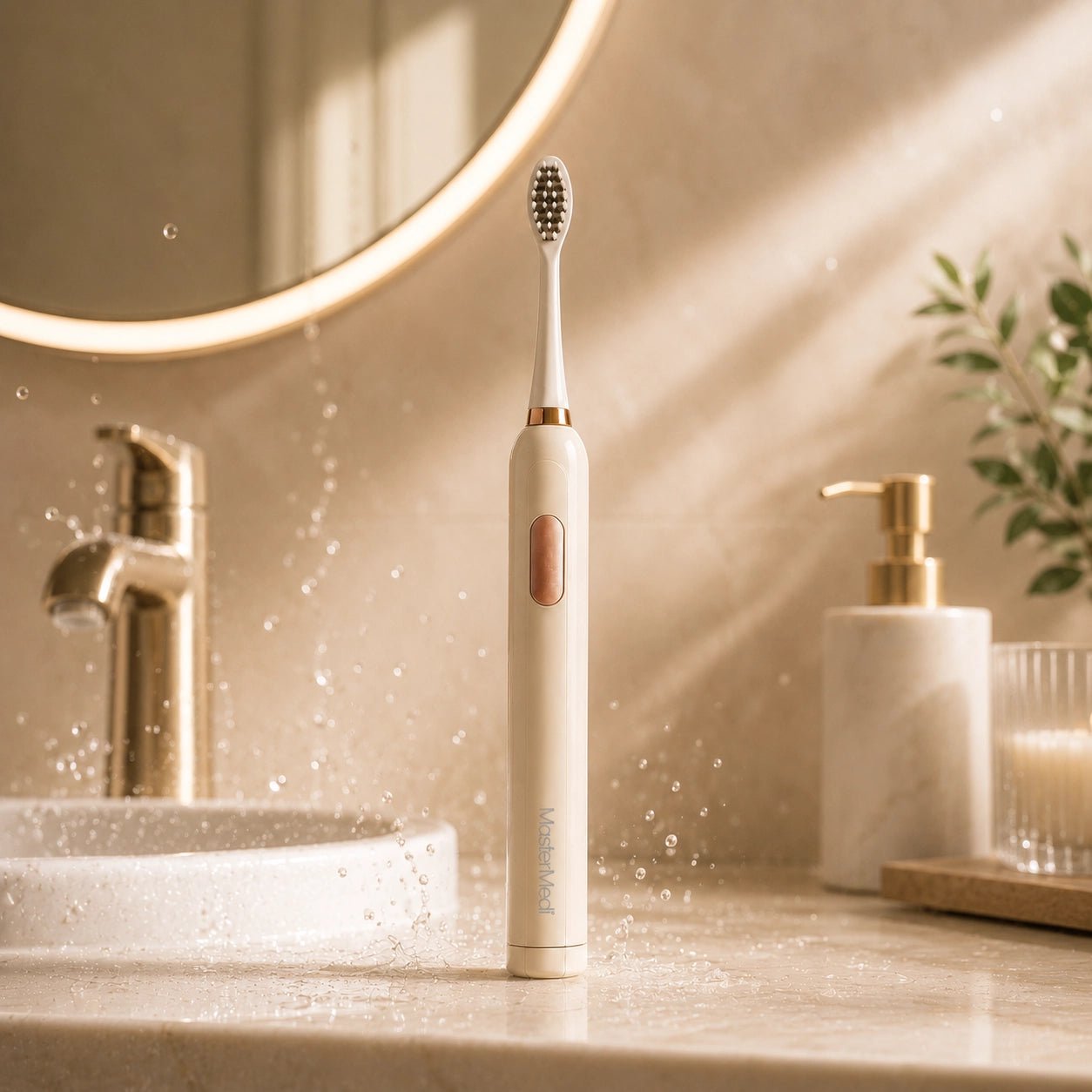 Electric Toothbrush with Travel Case-DuPont Bristles - MasterMedi