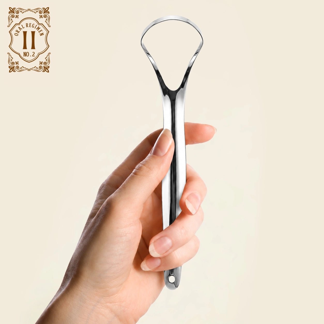 Spoon Tongue Scraper-Stainless Steel - MasterMedi
