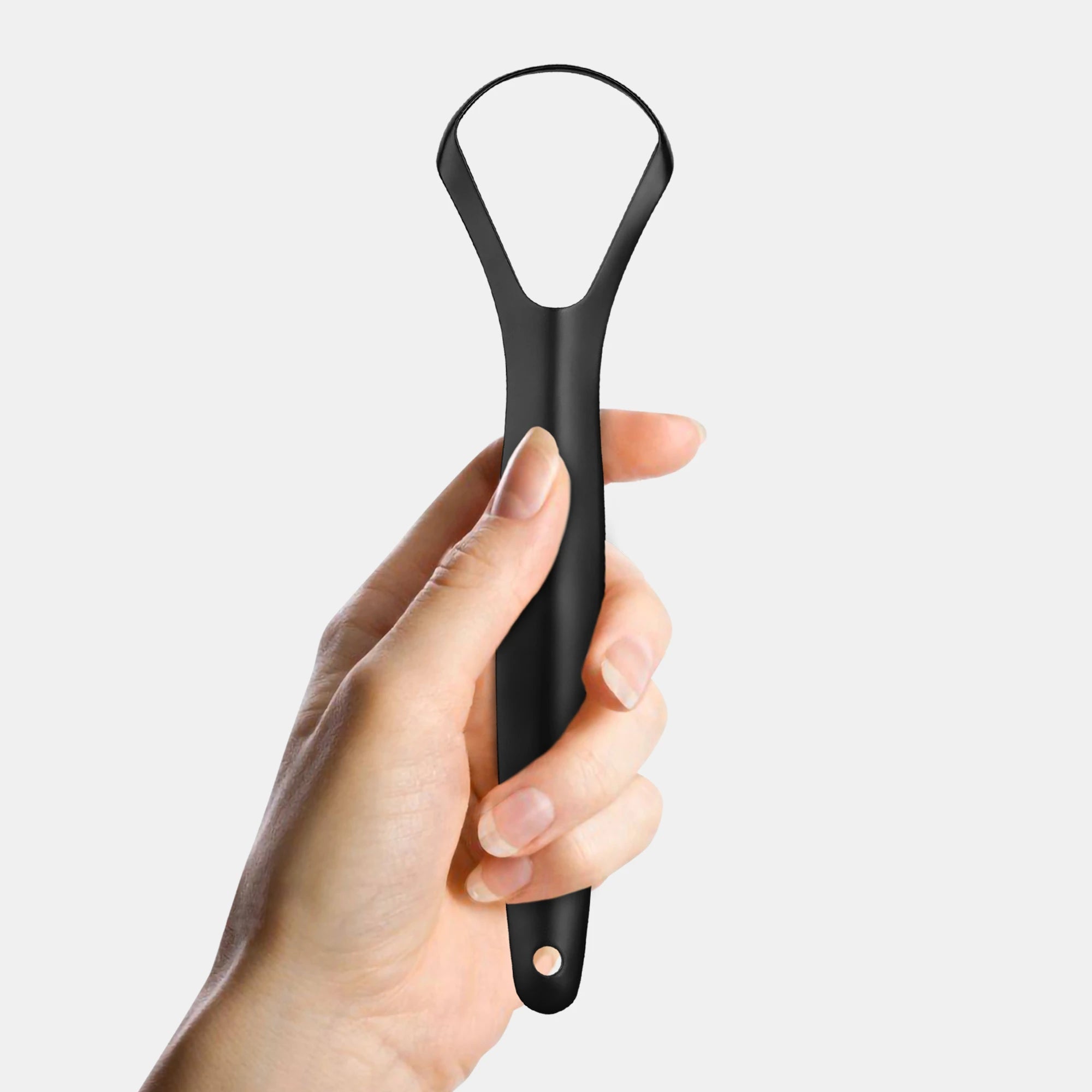 Tongue Scraper Stainless Steel - Black - MasterMedi