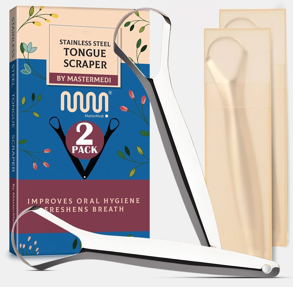 Tongue Scraper Stainless Steel Spoon Shape - MasterMedi