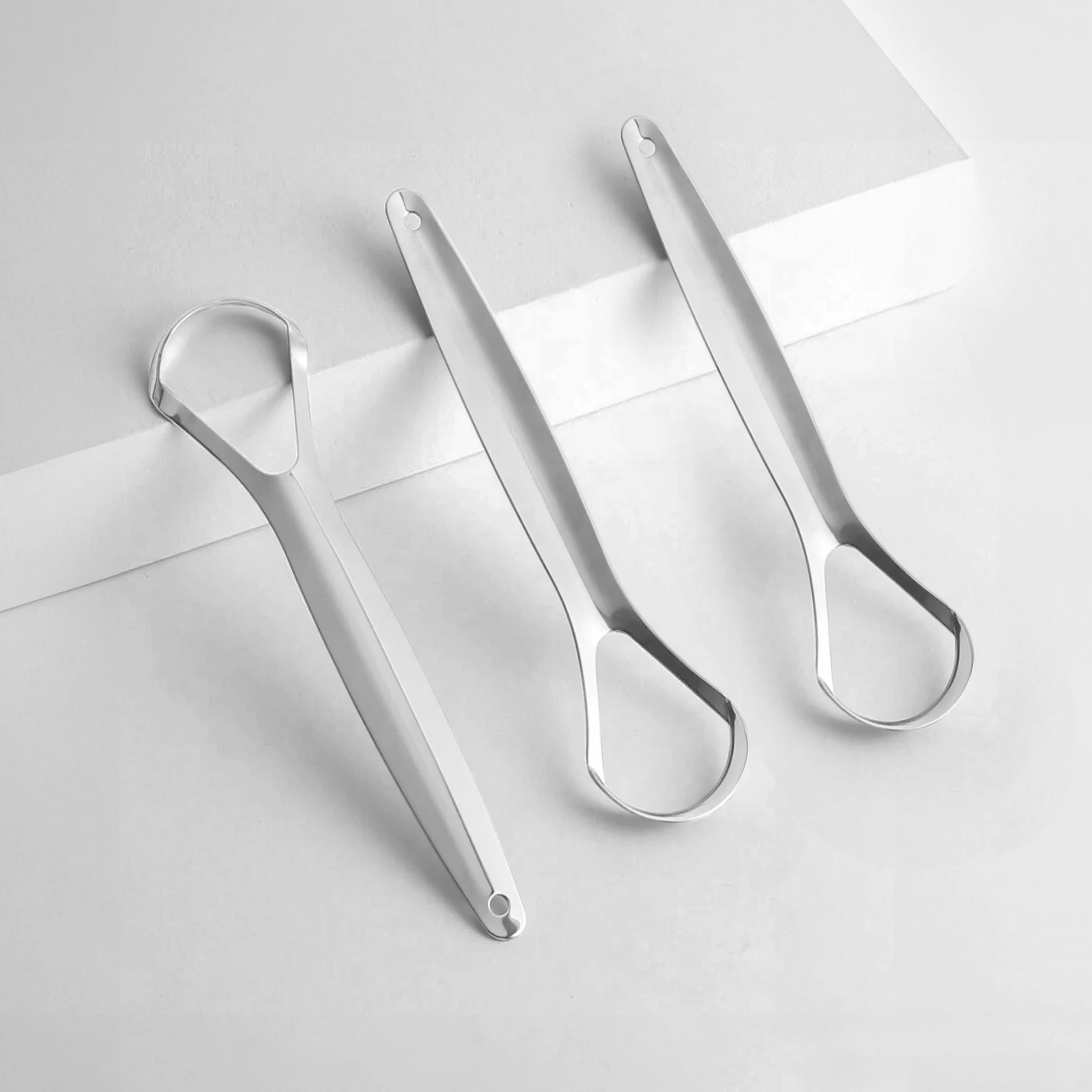 Tongue Scraper Stainless Steel Spoon Shape - MasterMedi