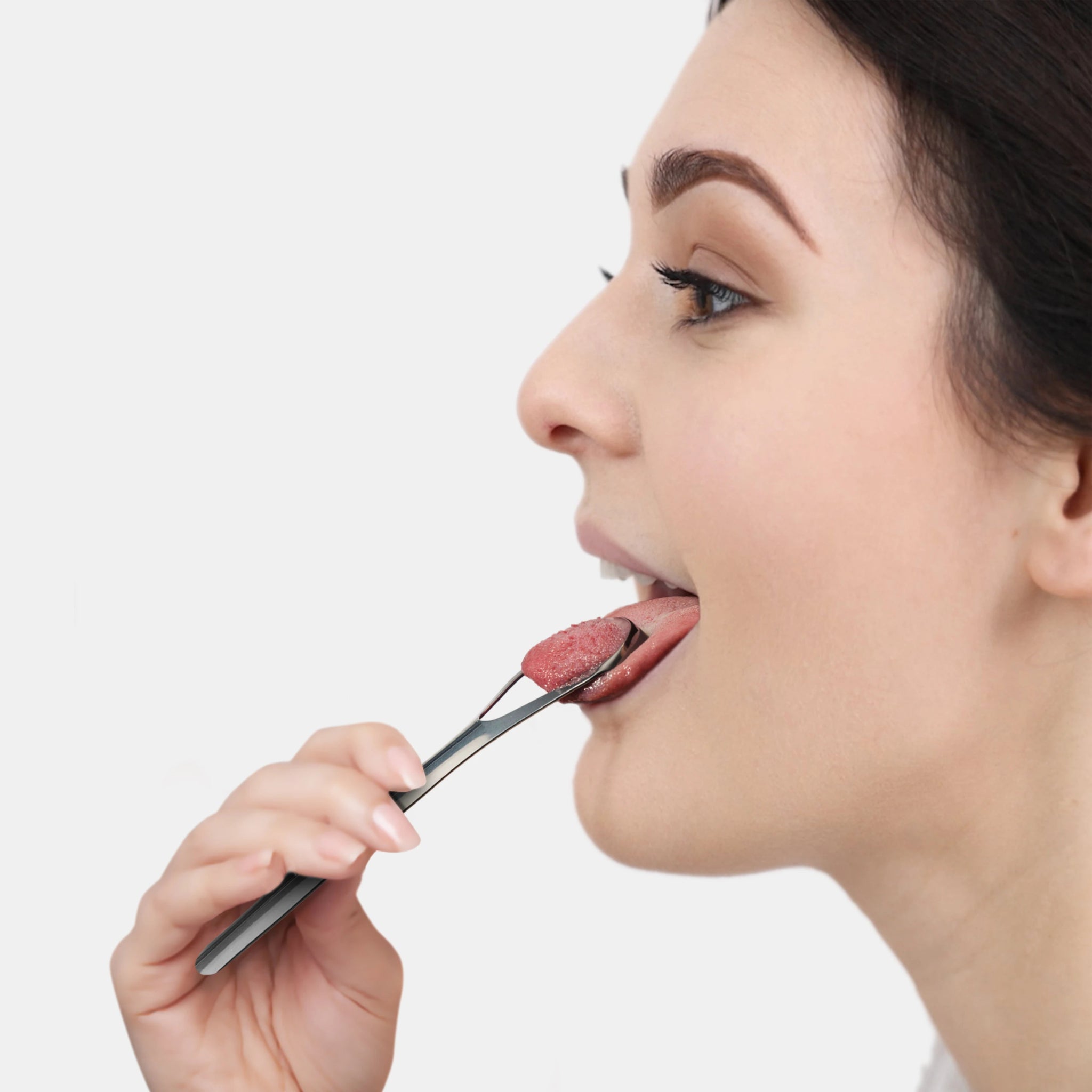 Tongue Scraper Stainless Steel Spoon Shape - MasterMedi