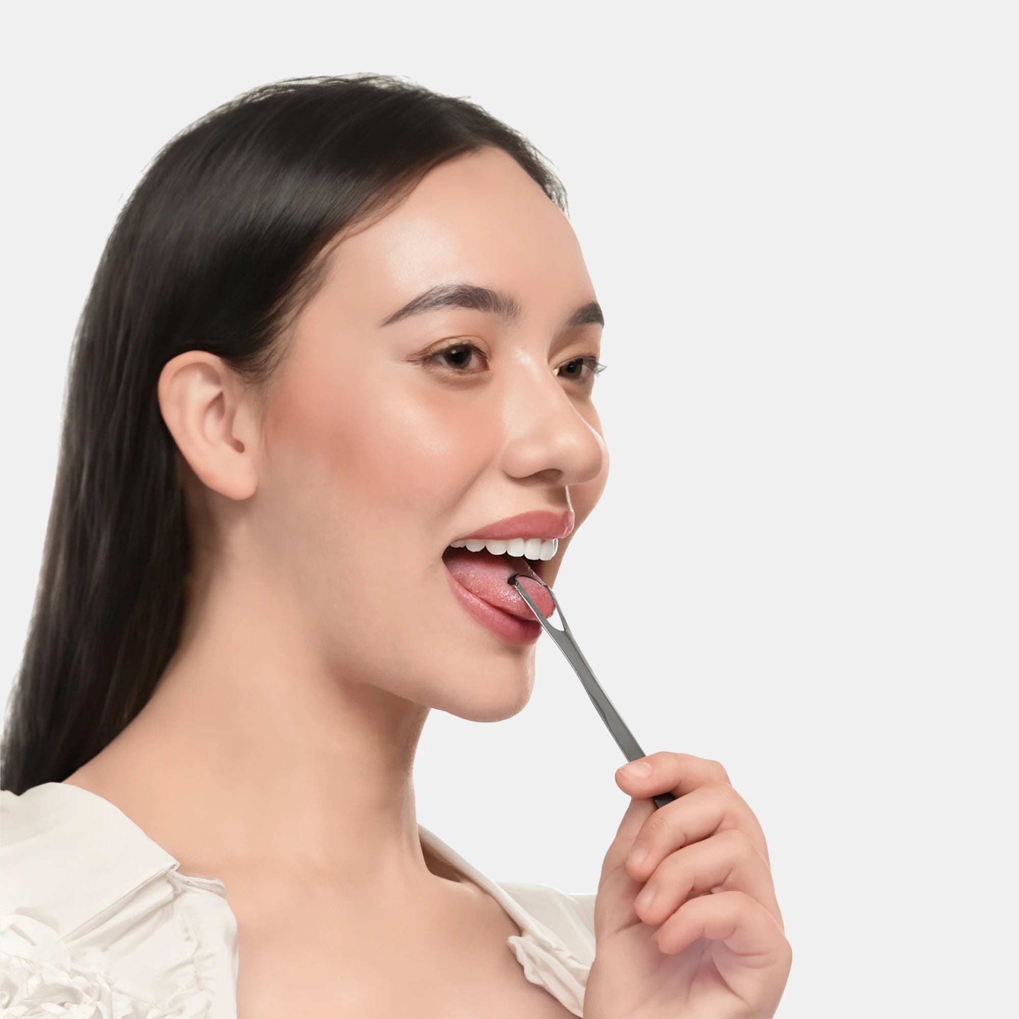 Tongue Scraper Stainless Steel Spoon Shape - MasterMedi