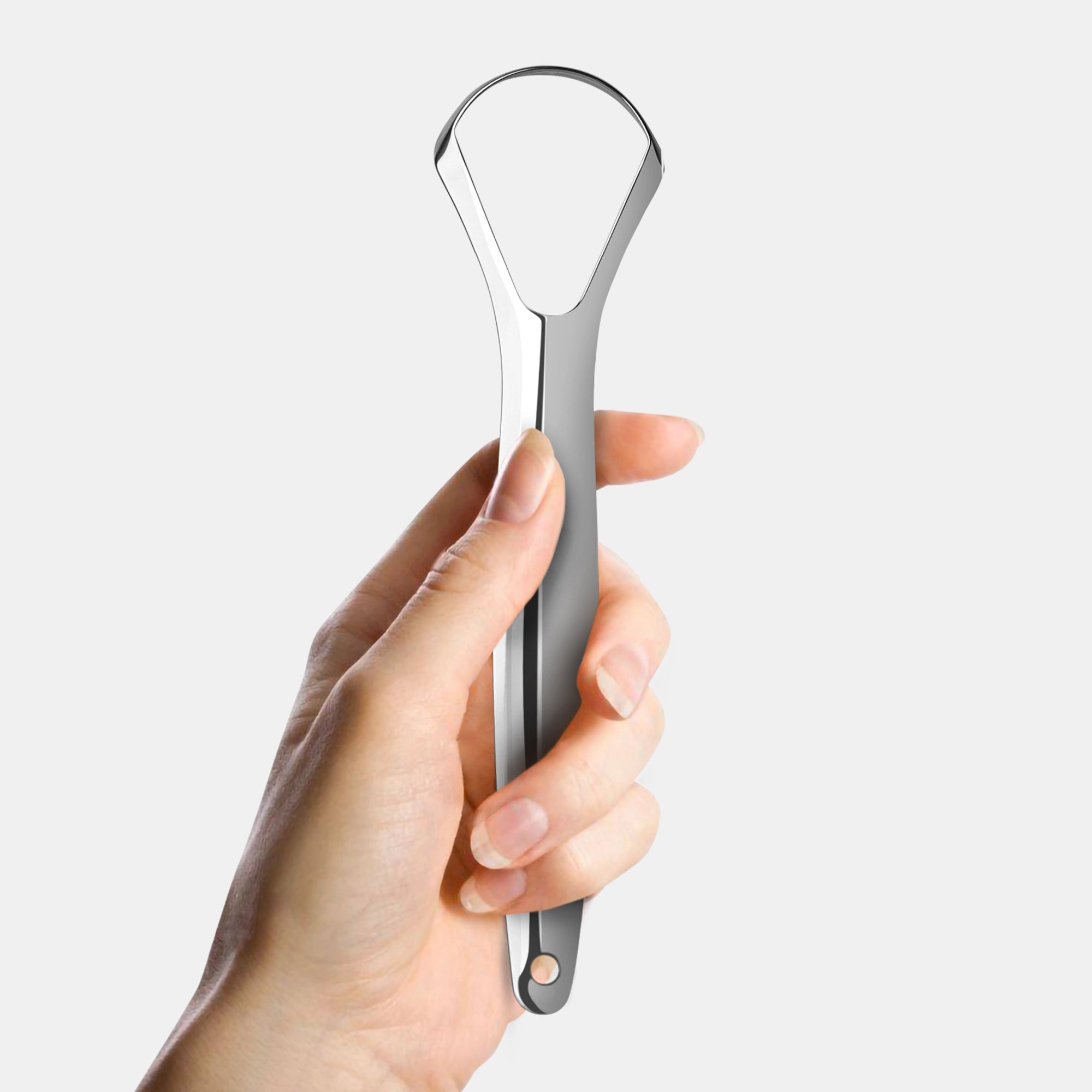 Tongue Scraper Stainless Steel Spoon Shape - MasterMedi