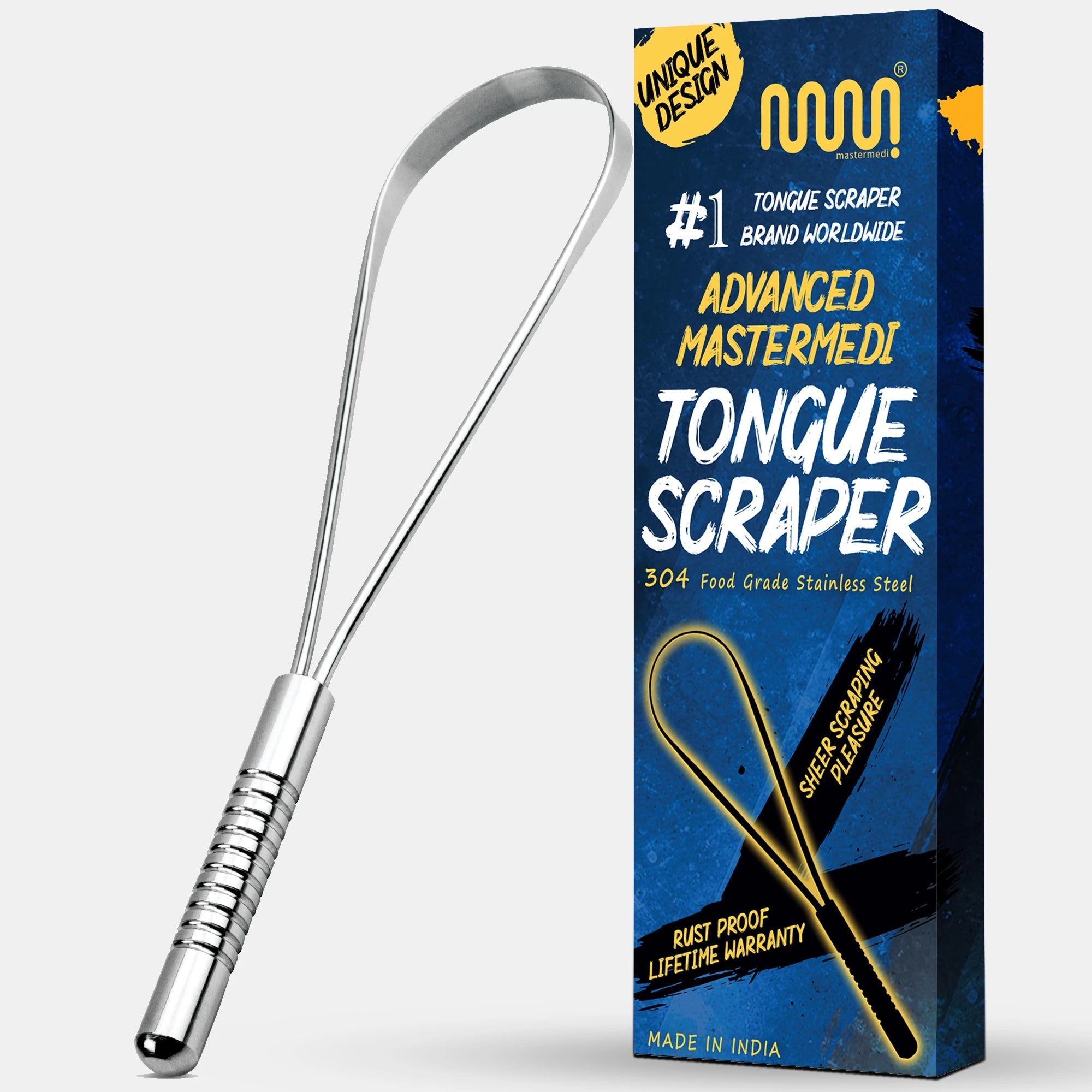 Tongue Scraper Stainless Steel - UNI - MasterMedi