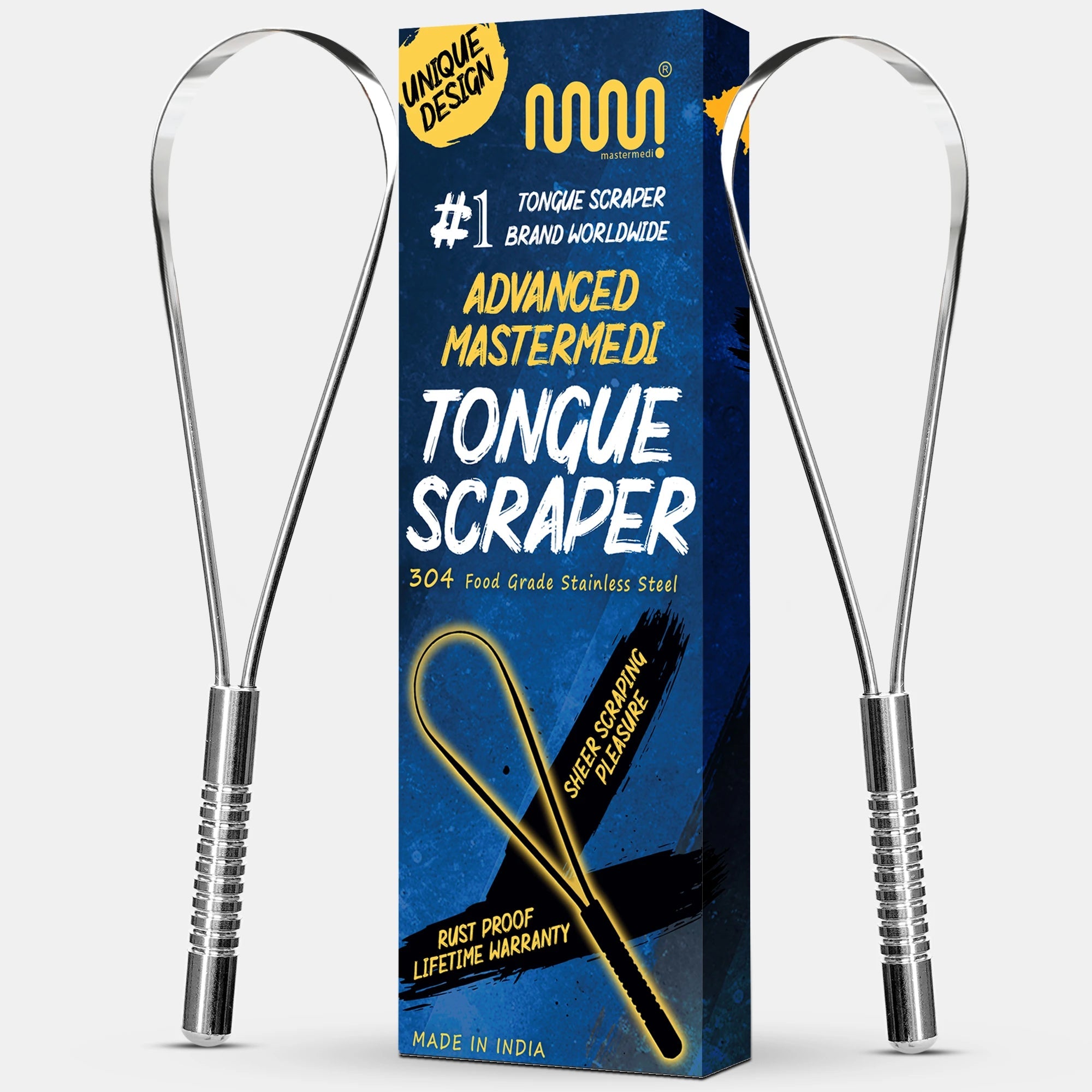 Tongue Scraper Stainless Steel - UNI - MasterMedi