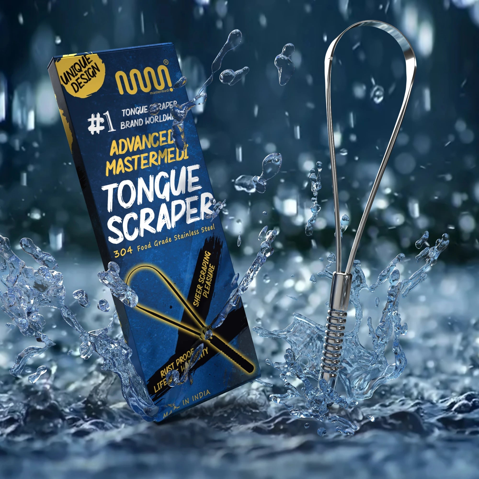 Tongue Scraper Stainless Steel - UNI - MasterMedi