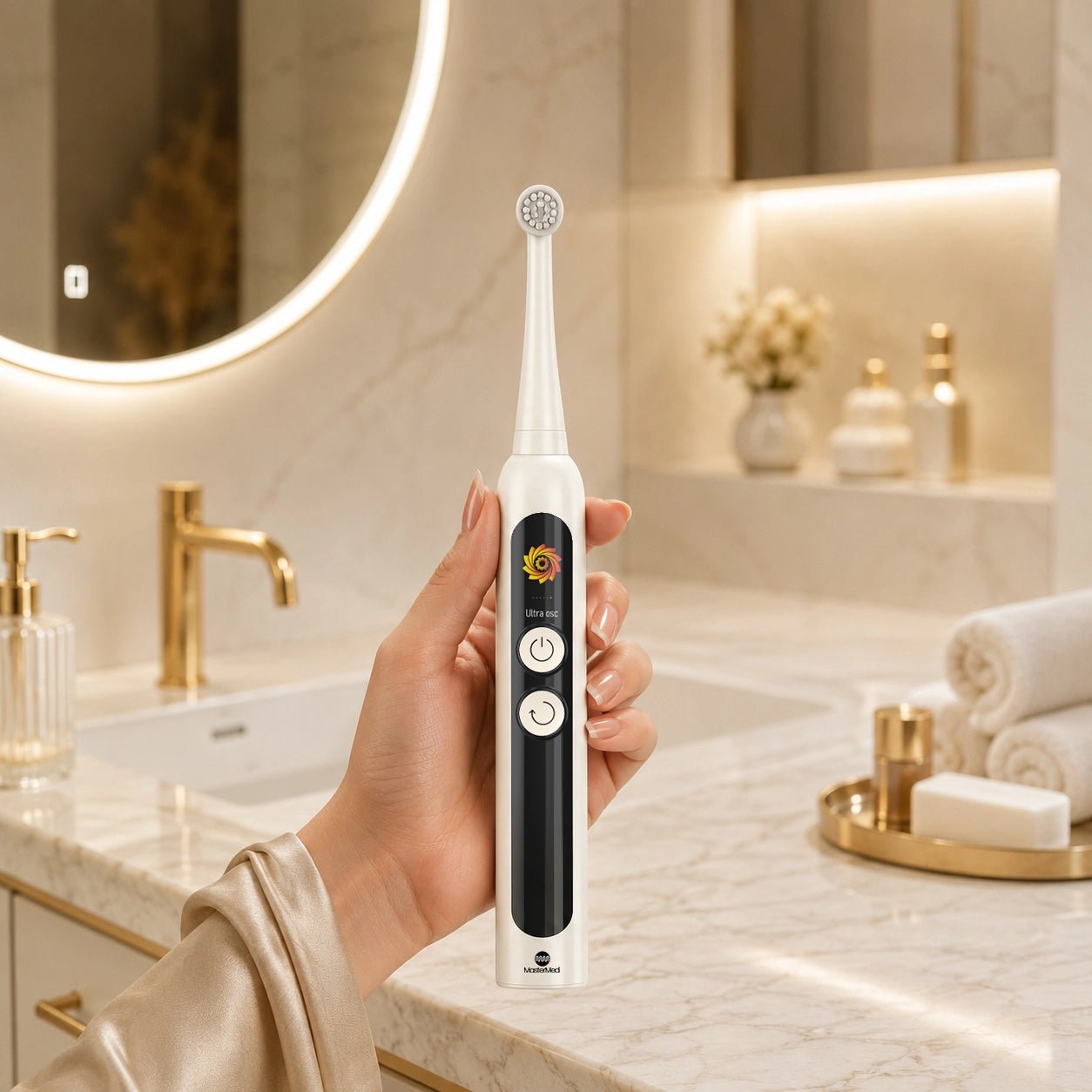 2-in-1 Vibrosonic Electric Toothbrush - MasterMedi