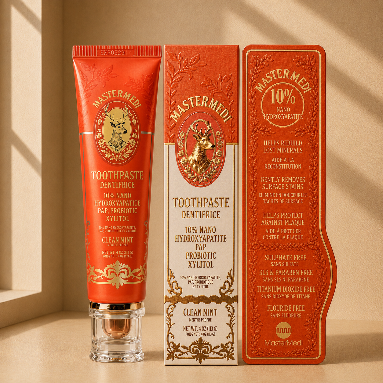 10% Nano Hydroxapatite Clean Mint Toothpaste