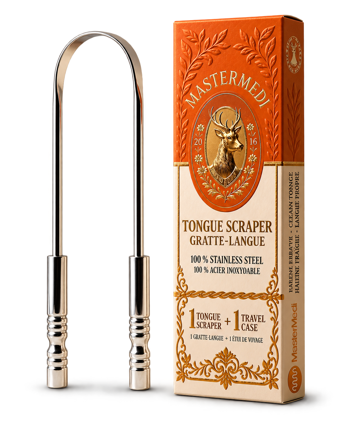 Tongue Scraper - Stainless Steel