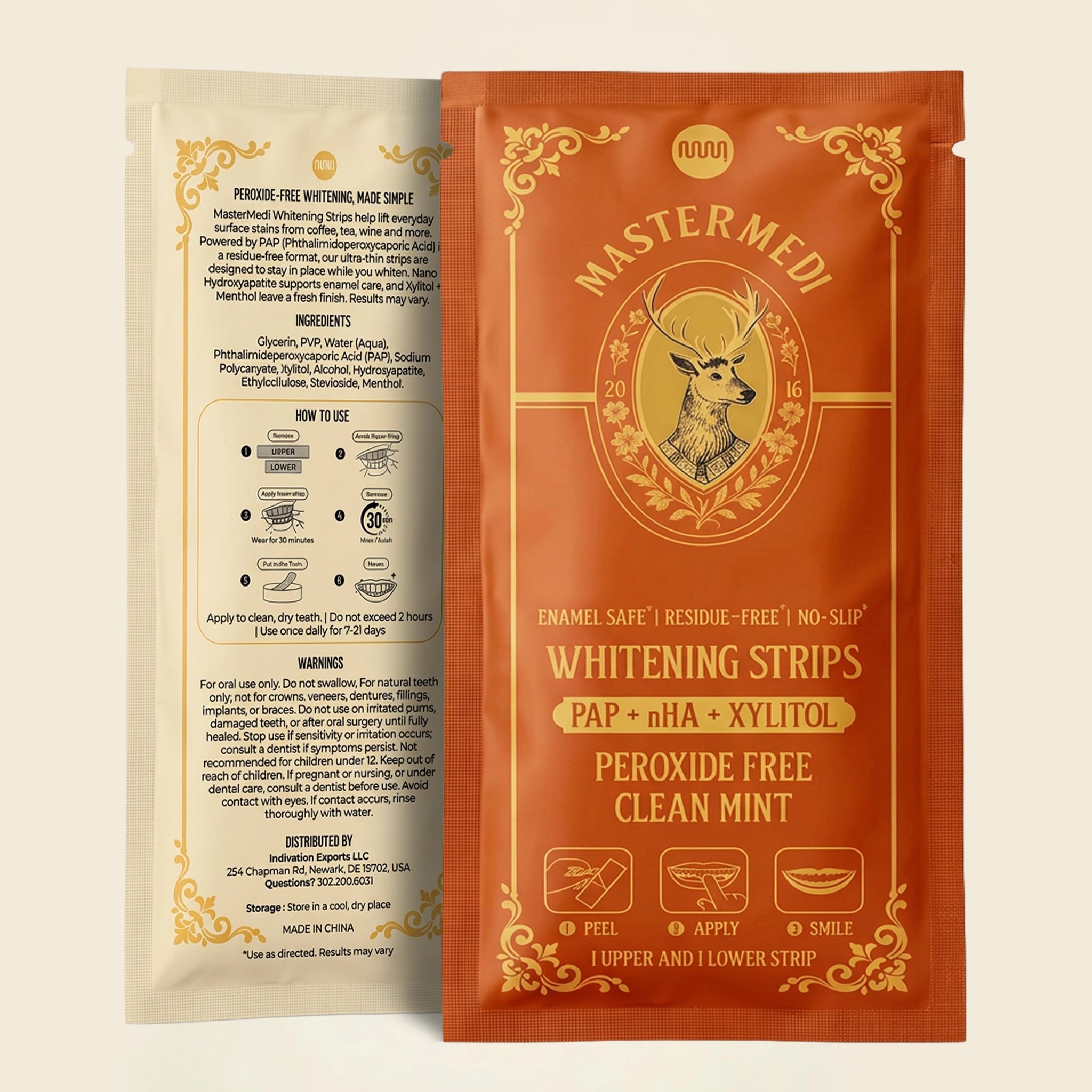 Whitening Strips - PAP + nHA + Xylitol 14 Strips · 7 Treatments
