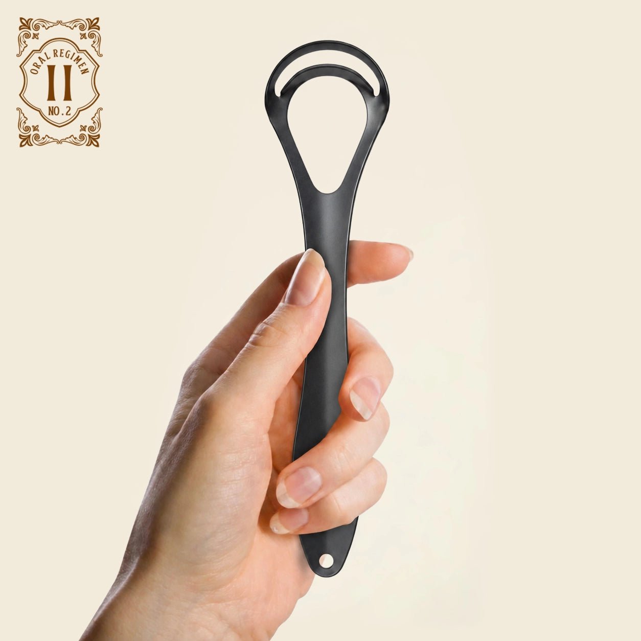Black Tongue Scraper-2 Layer - MasterMedi