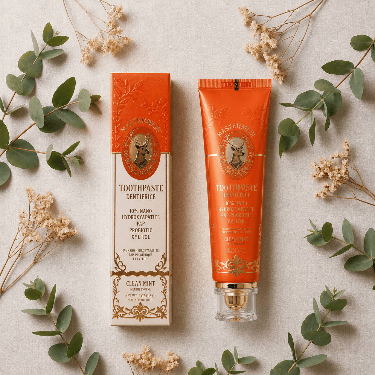 Clean Mint Toothpaste -4-in-1 Formula - MasterMedi