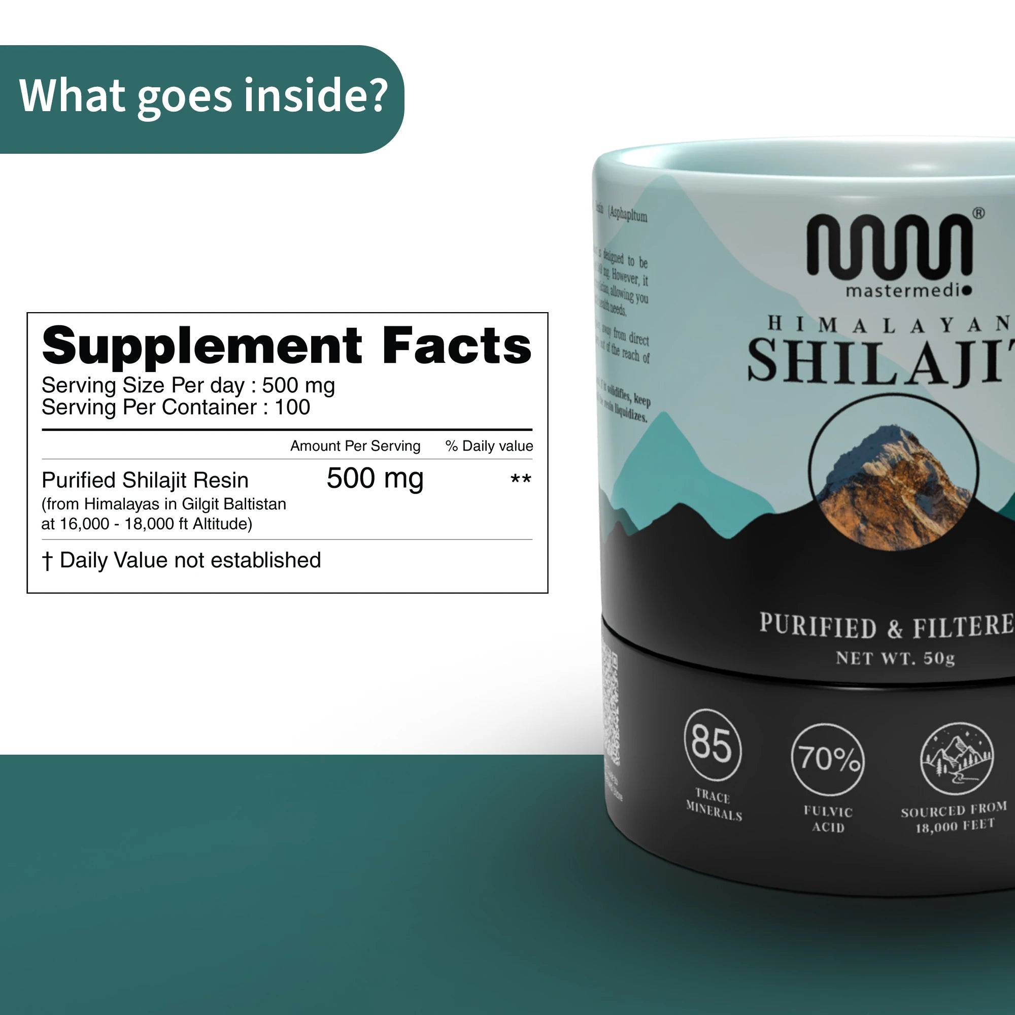 Shilajit Resin - Natural (50 gms) - MasterMedi