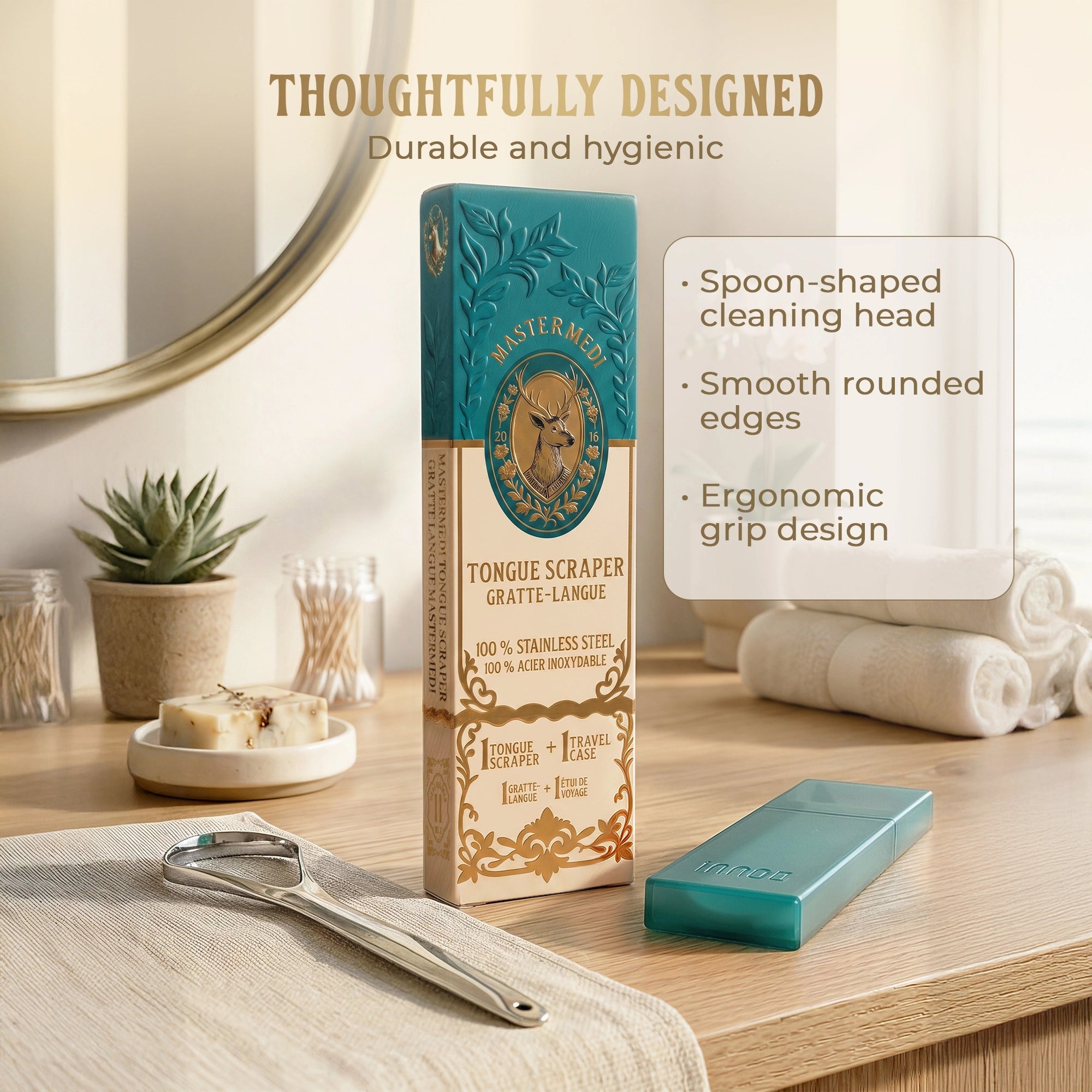 Spoon Tongue Scraper - 1 Pack - MasterMedi
