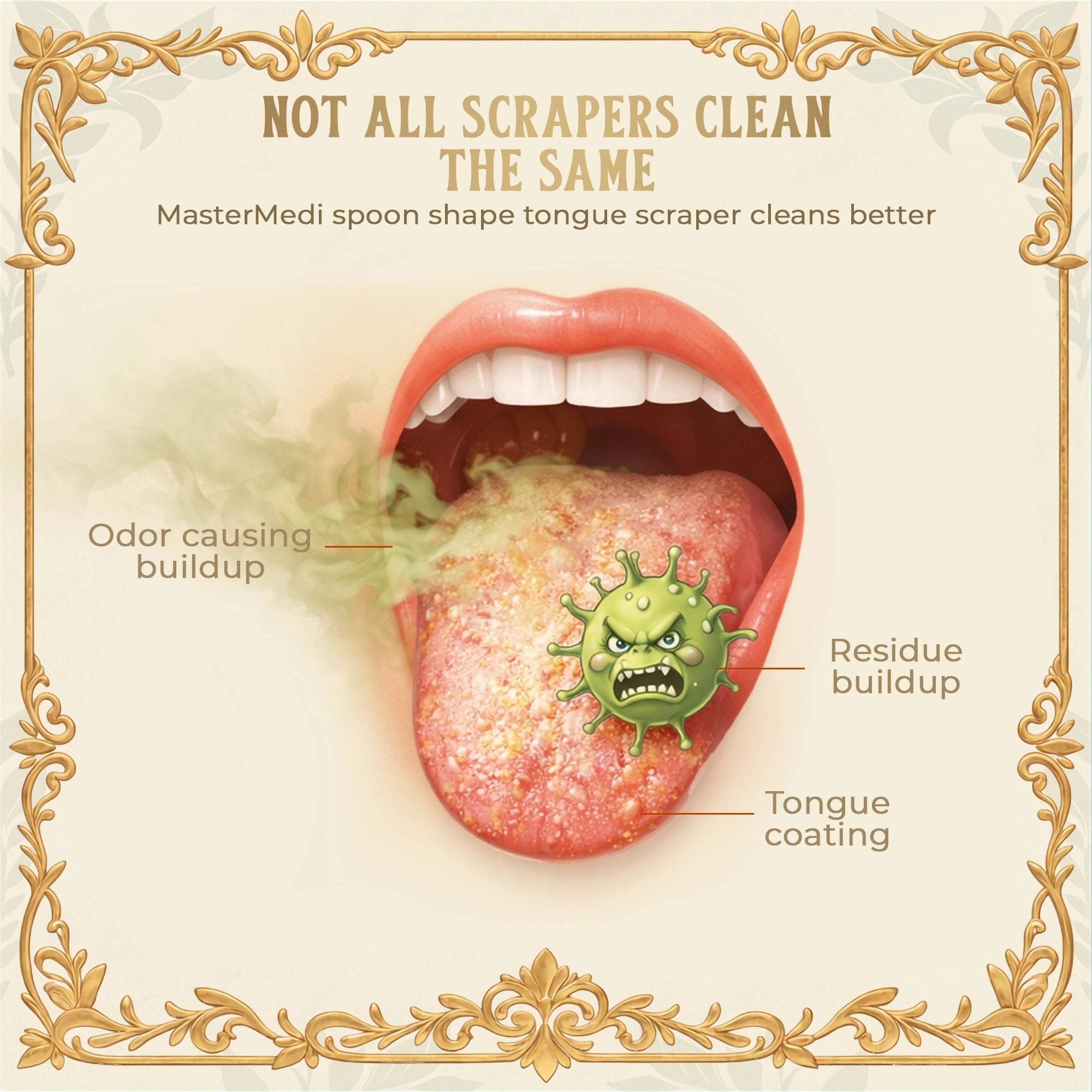 Spoon Tongue Scraper - 2 Pack - MasterMedi