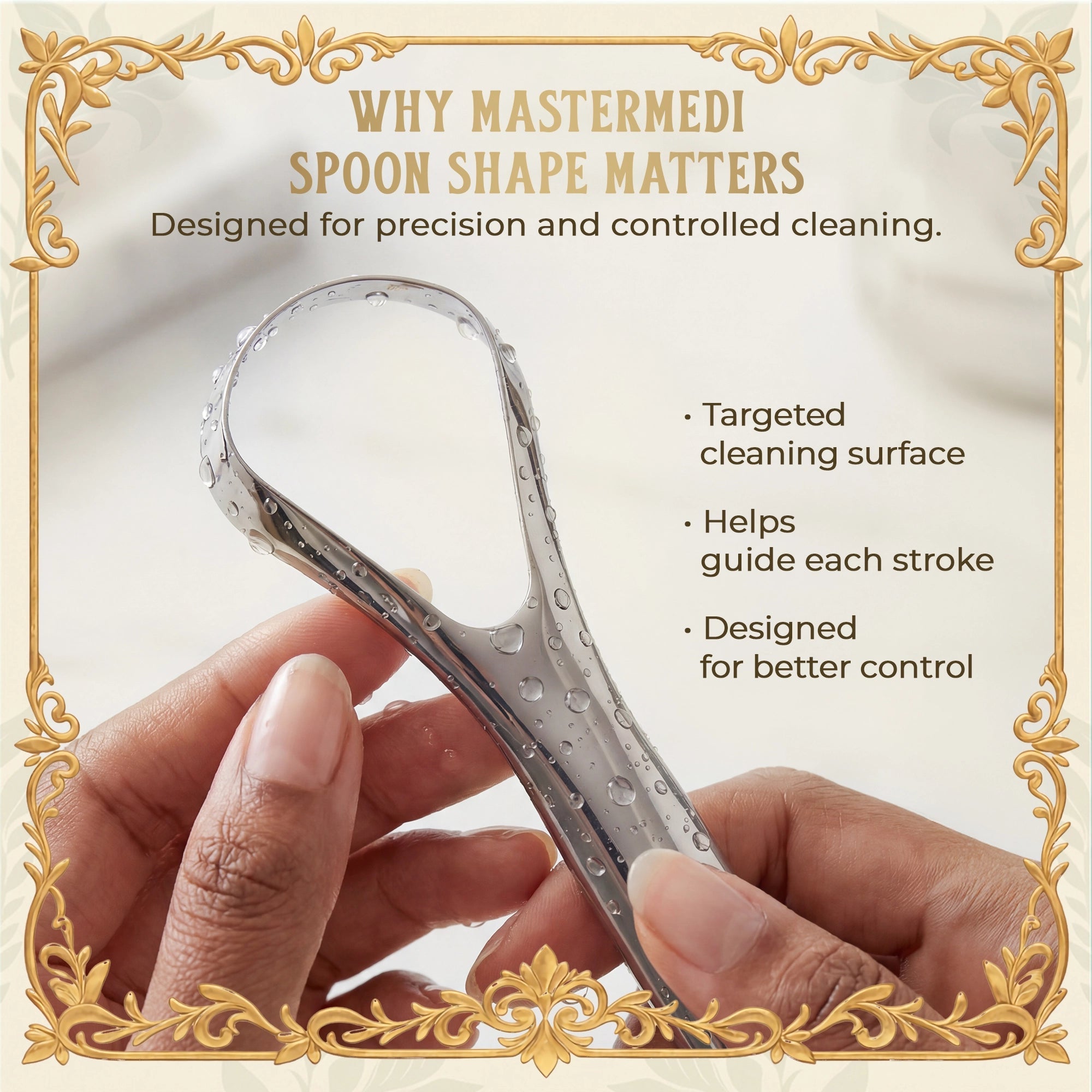 Spoon Tongue Scraper - 2 Pack - MasterMedi