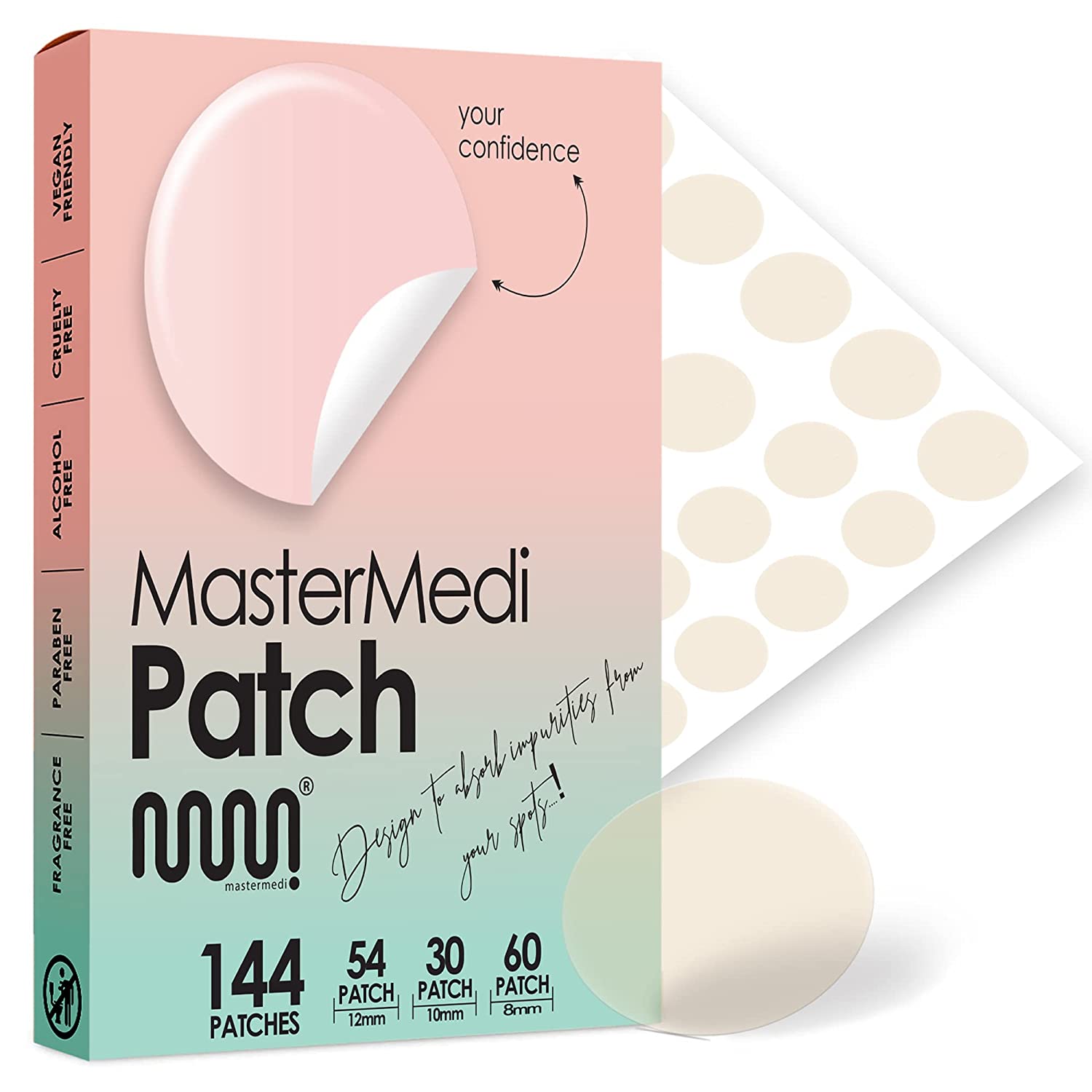MasterMedi Acne Patches (144 Pack)